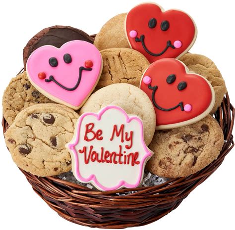 inexpensive valentine cookie basket